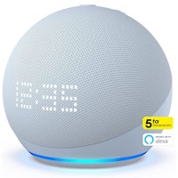 Amazon Alexa Echo Dot con Reloj 5 Generación Parlante Azul